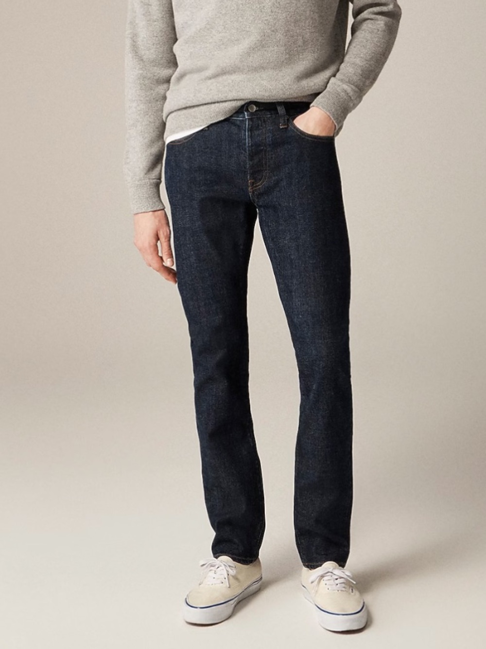 J.Crew Mens 36x34 DARK 484 Slim Fit Japanese Selvage KAIHARA DENIM Jeans